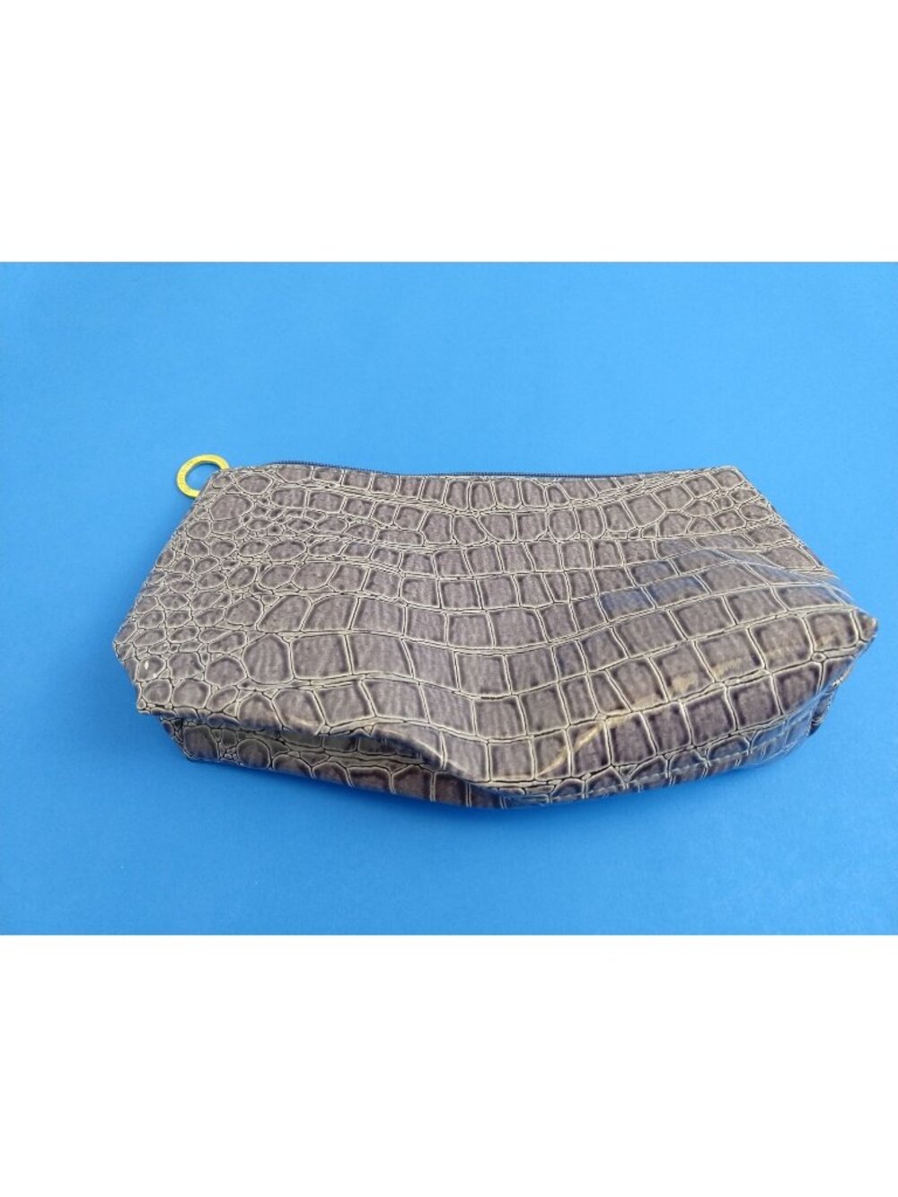 Estee Lauder Makeup Purse Bag Alligator Pattern